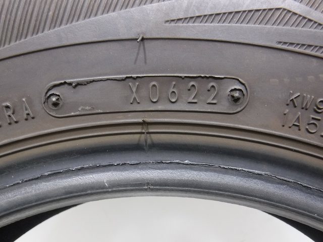 145-80R12 80/78N LT 8.5分山 ダンロップ ウィンターマックス 2022年製 中古スタッドレスタイヤ【2本セット】送料無料(AS12-2785）_画像6