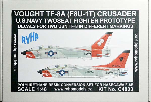 福袋売れ残りセール RVHP - Yahoo!オークション C4803 複座型 (F8U-1T) TF-8A 1/48 アメリカ