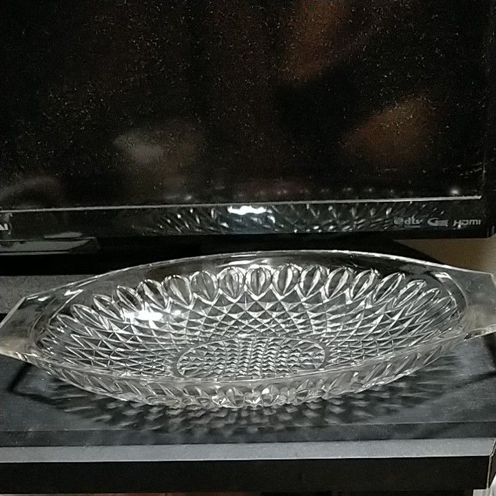 昭和レトロ　硝子の皿