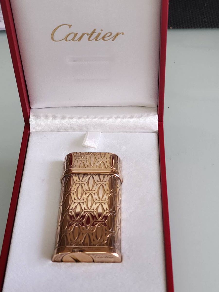 新品同様、カルティエ、オーバルガスライター、Cartier ピンクゴールド、超美品　喫煙具_画像3