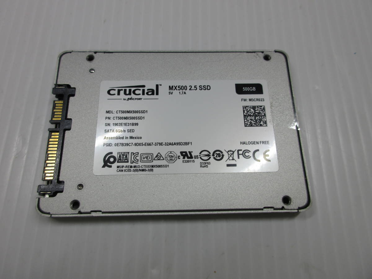 crucial MX500 2.5 SSD 500GB CT500MX500SSD1 中古品| JChere雅虎拍卖代购