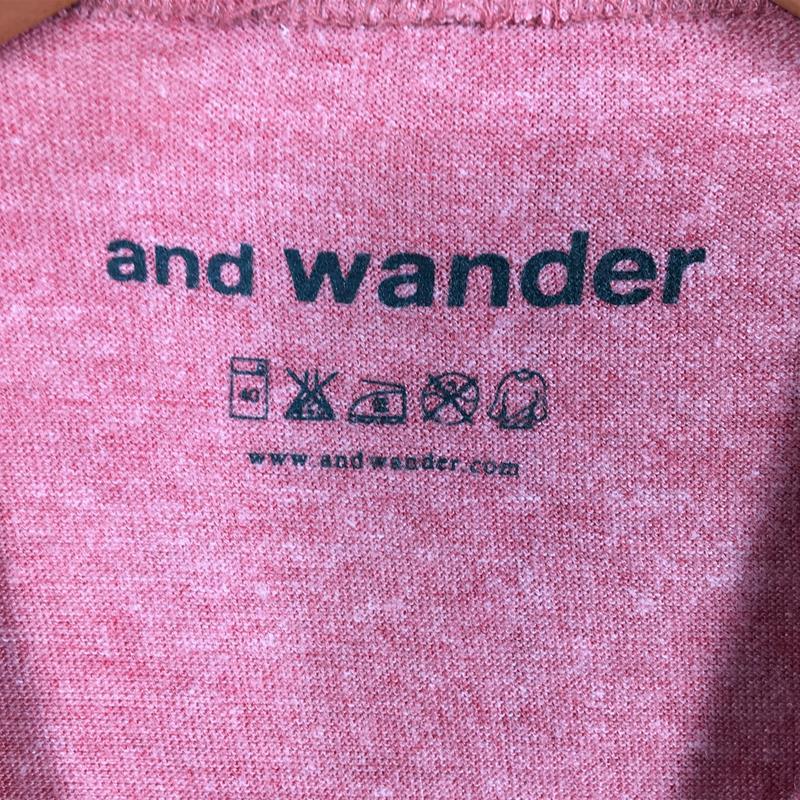 UNISEX 1 and wonder пудра Cruiser футболка AND WANDER AW43-JT067 оттенок красного 