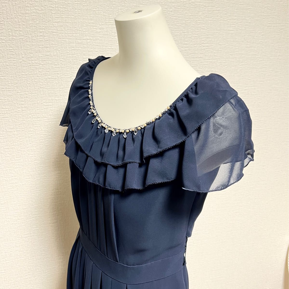 美品 プライドグライド ワンピース サイズ36 ビジュー 結婚式 パーティ
