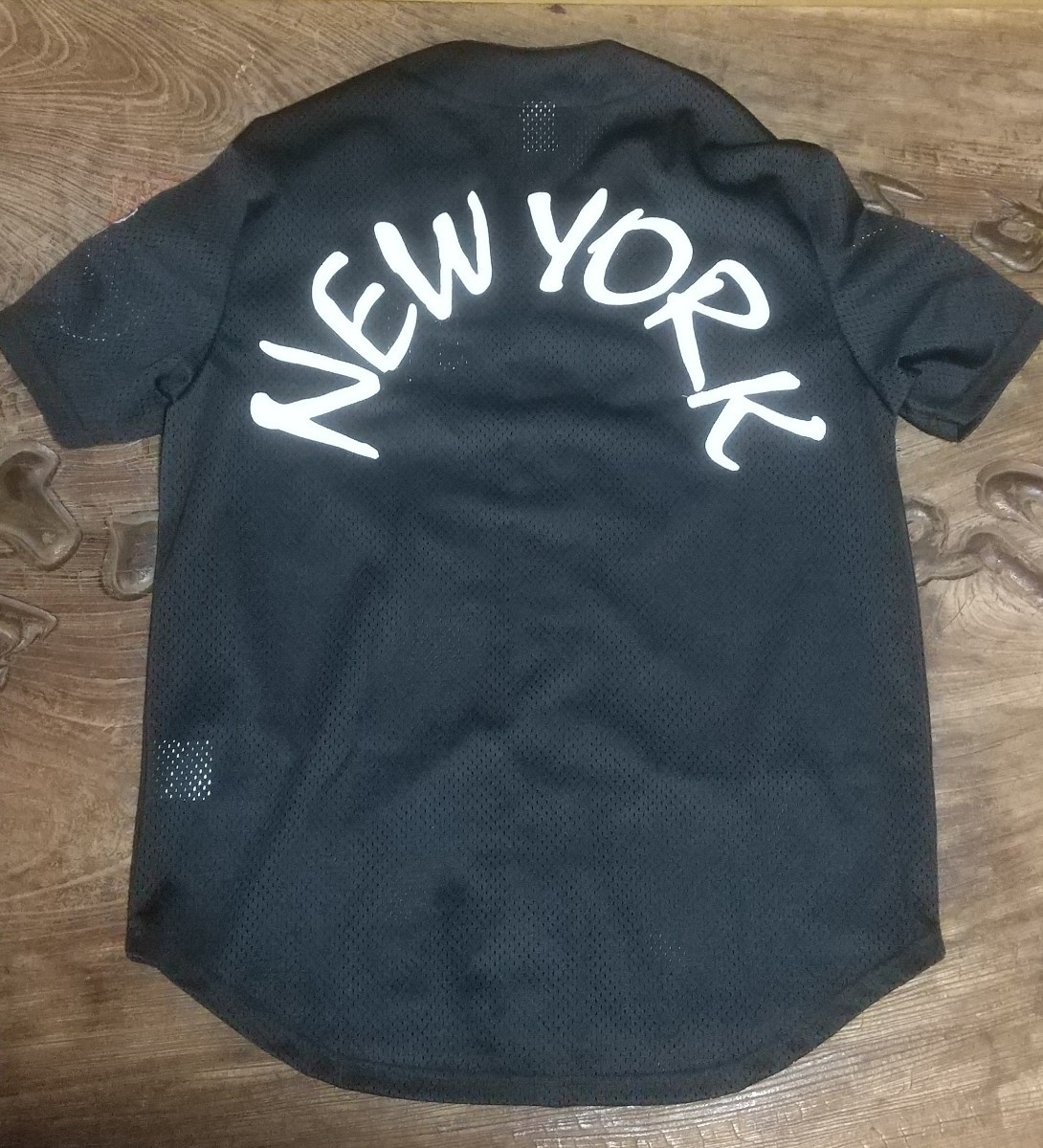 [値下げ交渉] Majestic New York Yankees Baseball Mesh Black Jersey L 検) Supreme NY マジェスティック ヤンキース ブラック ジャージー