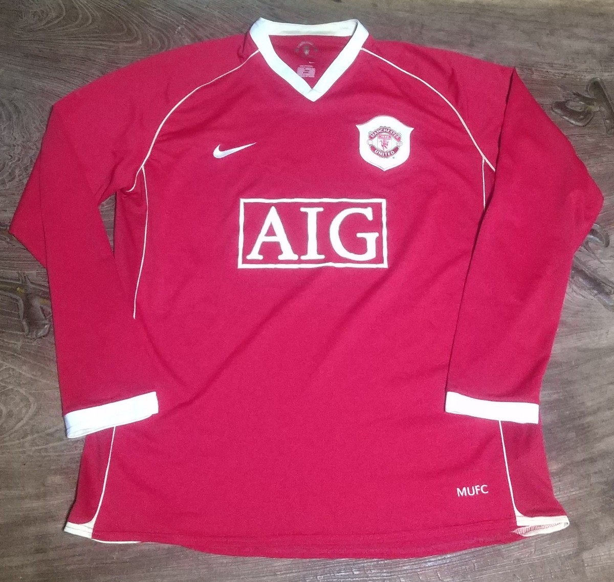 値下げ交渉] 2004-05 ロナウド所属 マンチェスターユナイテッド 長袖 NIKE ナイキ 検)MUFC MANCHESTER UNITED  L/S W/TAGS RONALDO GIGGS