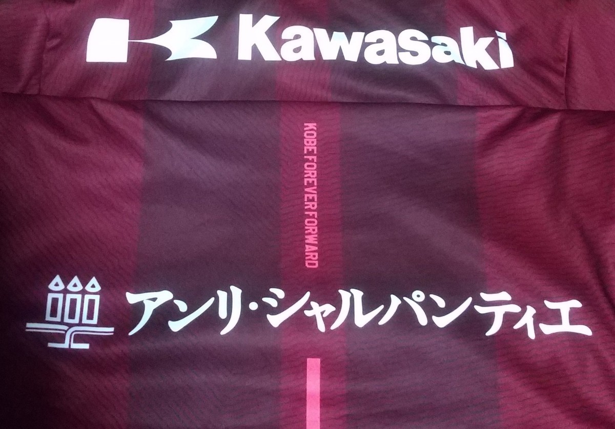 値下交渉 2018年 ヴィッセル神戸 イニエスタ asics 検/ VISSEL KOBE OFFICIAL SHIRT INIESTA SPAIN BARCELONA スペイン代表 バルセロナ Y2K_画像3