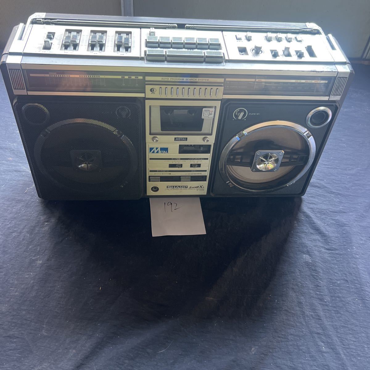 SHARPラジオ付きステレオテープレコーダーGF-508SB ジャンク-