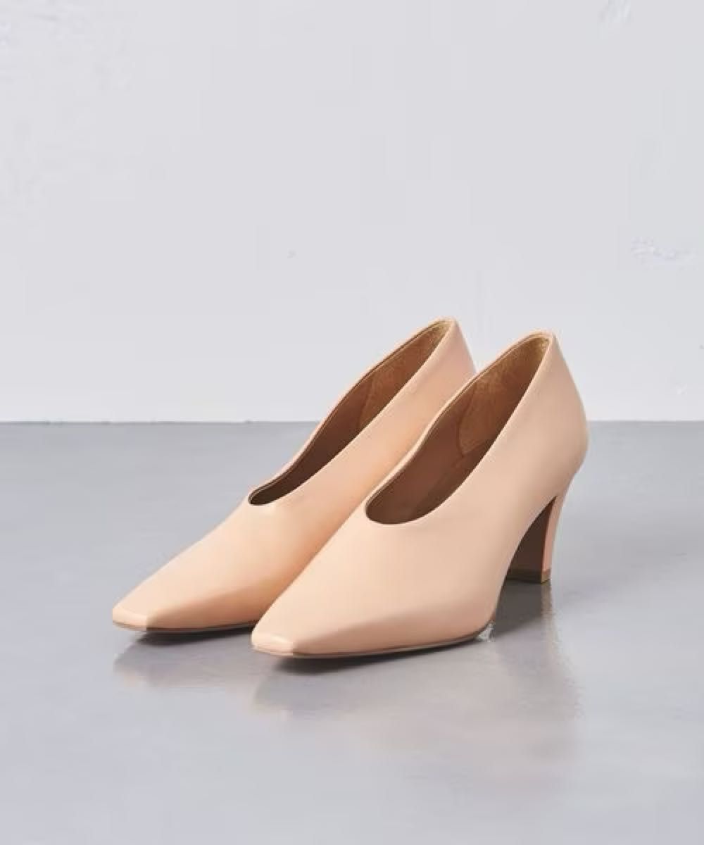 NAOKO TSUJI+UNITED ARROWS ポインテッド スクエア パンプス 24 NAOKO TSUJI+UNITED ARROWS ポインテッド スクエア パンプス 24