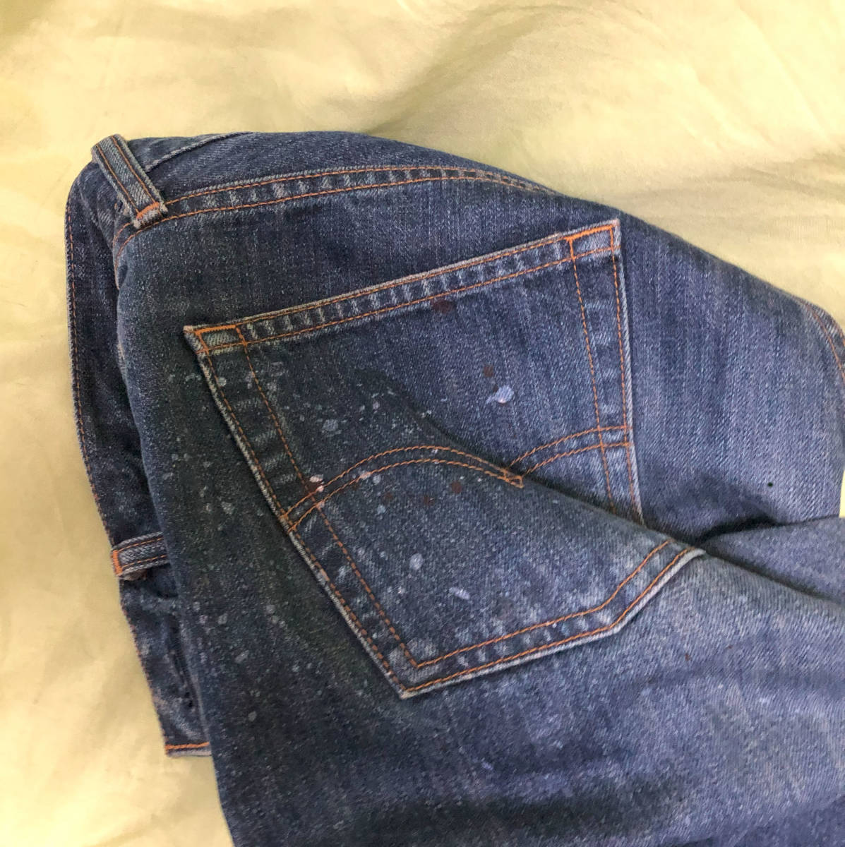 LEVI'S(リーバイス)★ダメージ加工 デニムジーンズ 33/34 ヴィンテージ_ダメージ加工