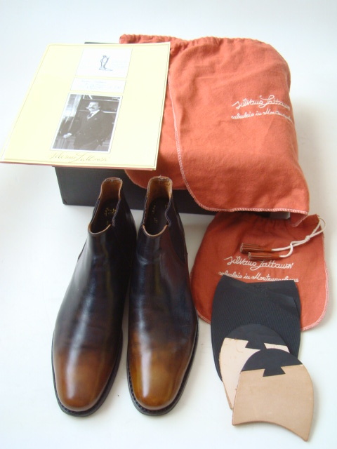 【特別送料無料！】 ZINTALA (P) シルバノラッタンジ ジンターラ サイドゴアブーツ LATTANZI SILVANO CARAMELIATO BOND NEW size401/2 靴