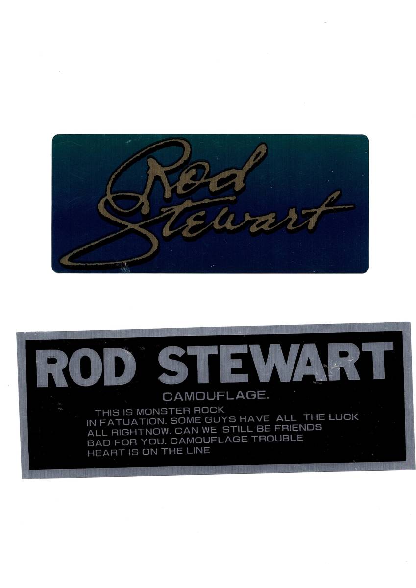 貴重レアもの コンサート会場で購入したROD STEWARTロッド スチュワートのステッカー2種セット 新品未使用品