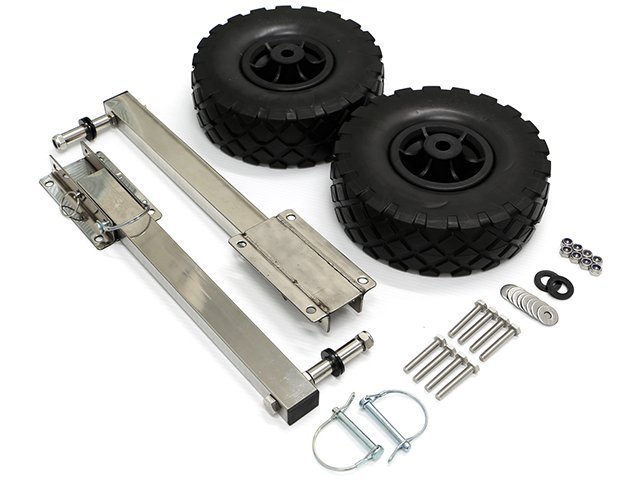  boat Dolly tip-up type made of stainless steel small size boat boat movement transportation self-sealing tire fishing trailer withstand load 150kg easy removal and re-installation japanese manual attaching 