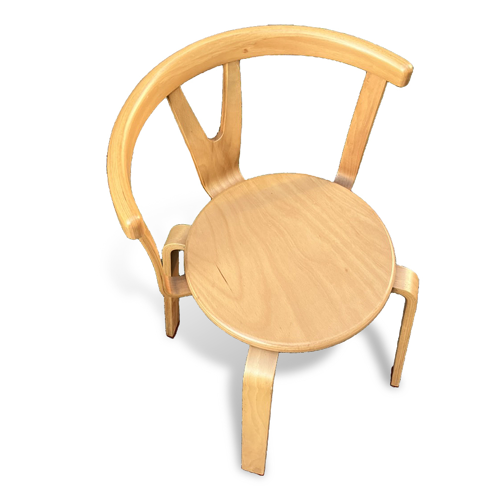 【KOIZUMI dec アームチェア】検：レトロビンテージコイズミワイチェア木製椅子モダンダイニングチェアスツール_画像1