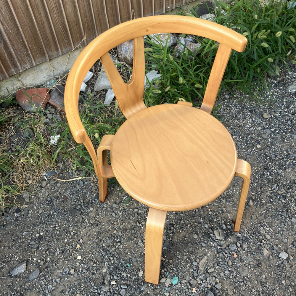 【KOIZUMI dec アームチェア】検：レトロビンテージコイズミワイチェア木製椅子モダンダイニングチェアスツール_画像2