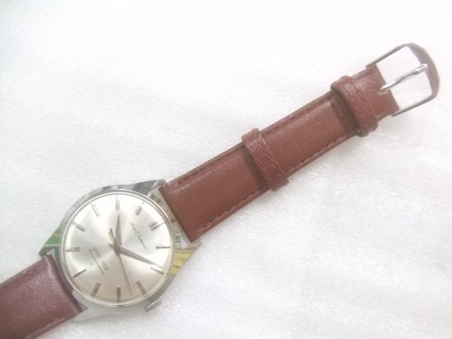 新同品1960sセイコーチャンピオン防水オトシゴ付きケース手巻腕時計動品　X806
