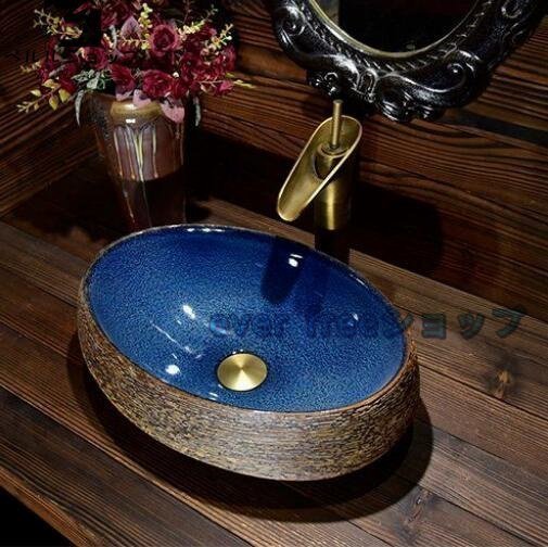 素敵な デザインシンク 陶器 強くお勧め☆洗面ボウル 洗面台 洗面器
