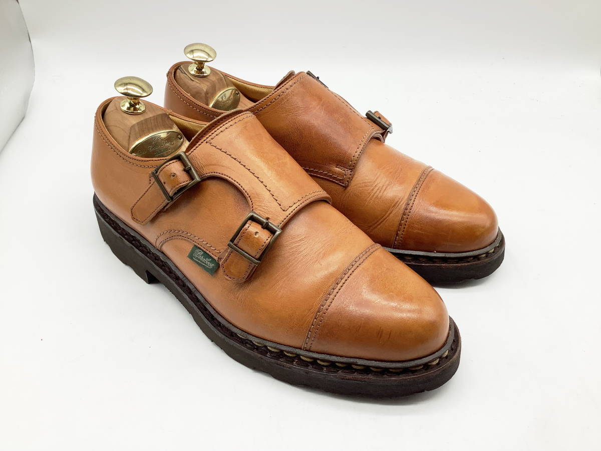 熱い販売 ☆ウィリアム パラブーツ 【美品】PARABOOT ダブルモンク