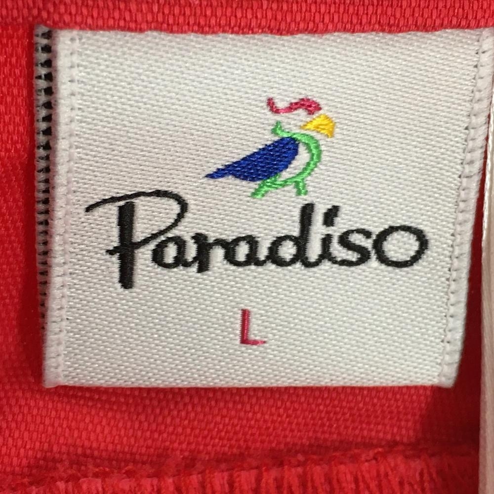 【新品】パラディーゾ パンツ レッド UVカット ストレッチ レディース L ゴルフウェア Paradiso_画像4