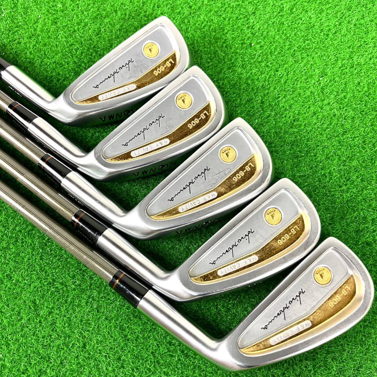 美品】HONMA LB-606 金七宝 星4 FLEX R-1 アイアン-