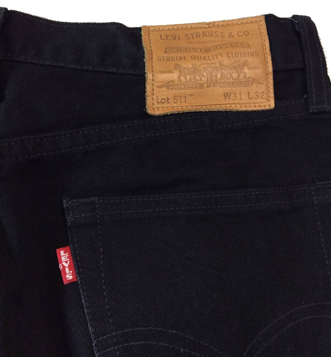 LEVI'S PREMIUM リーバイス プレミアム USA製 511 BigE デニムパンツ ジーンズ メンズ ブラック W31 (ma)の画像5