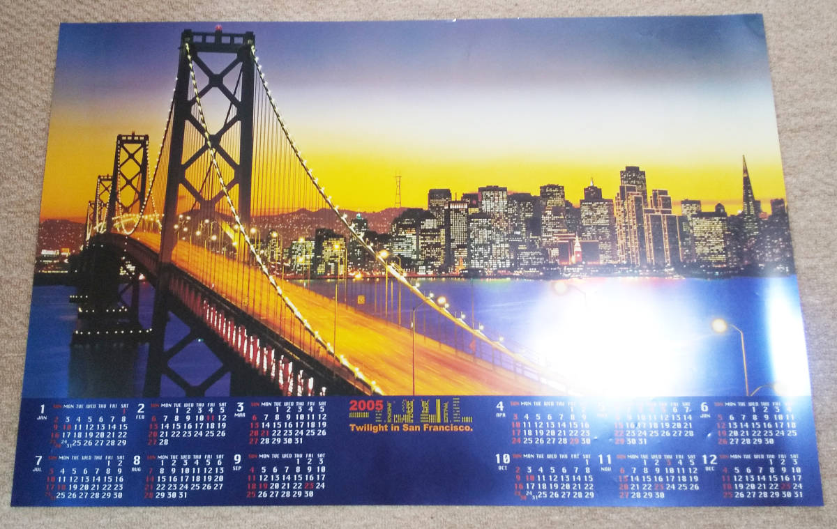 「トワイライト　イン　サン　フランシスコ」　２００５年　カレンダー　長期保管品　中古_画像1