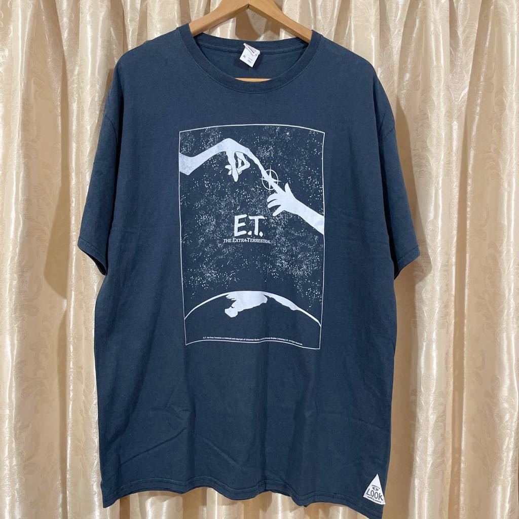 復刻 E.T. プリント Tシャツ サイズXL ブラック ボディFRUIT OF THE ROOM