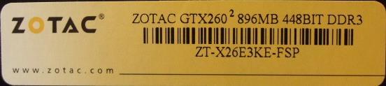 ZOTAC NVIDIA GEFORCE GTX 260 896MB PCI-E 即決! 42_052の画像3