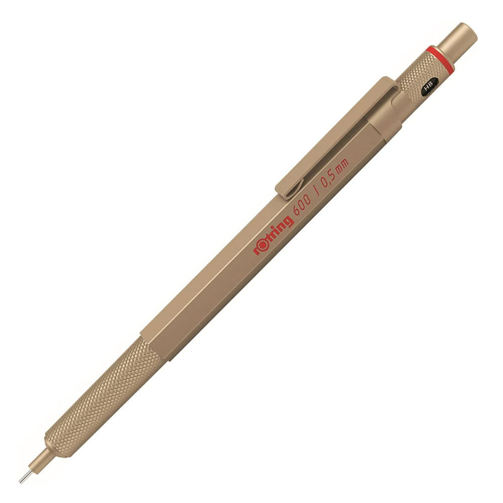 ロットリング シャーペン 0.5mm 製図用シャープペンシル メカニカルペンシル 600 ゴールド MP 2158796 日本正規品_画像1