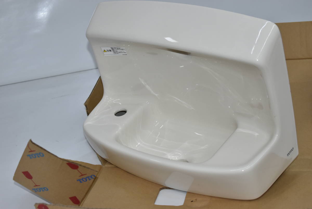 未使用☆ＴＯＴＯ　壁付手洗器　 L870AM　#SC1パステルアイボリー 洗面器単品☆3890_画像1