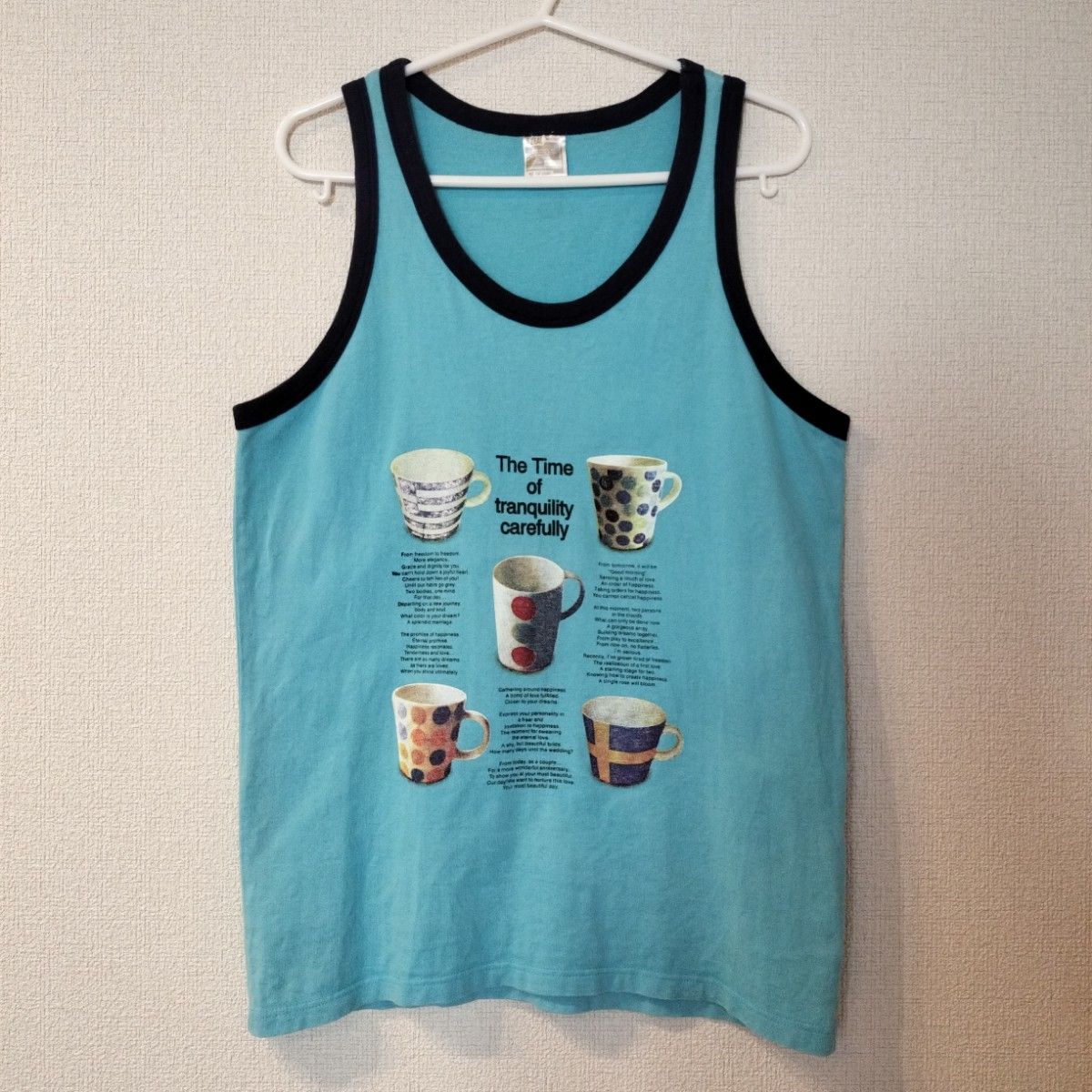 VERY ZEAL メンズ タンクトップ 古着 レトロ ノースリーブ VERY ZEAL メンズ タンクトップ 古着 レトロ ノースリーブ