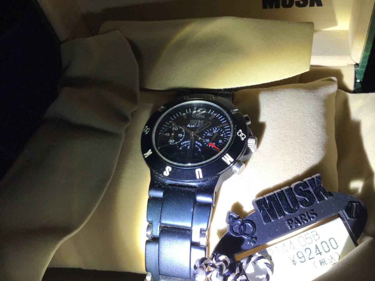 MUSK クオーツ腕時計 未使用品