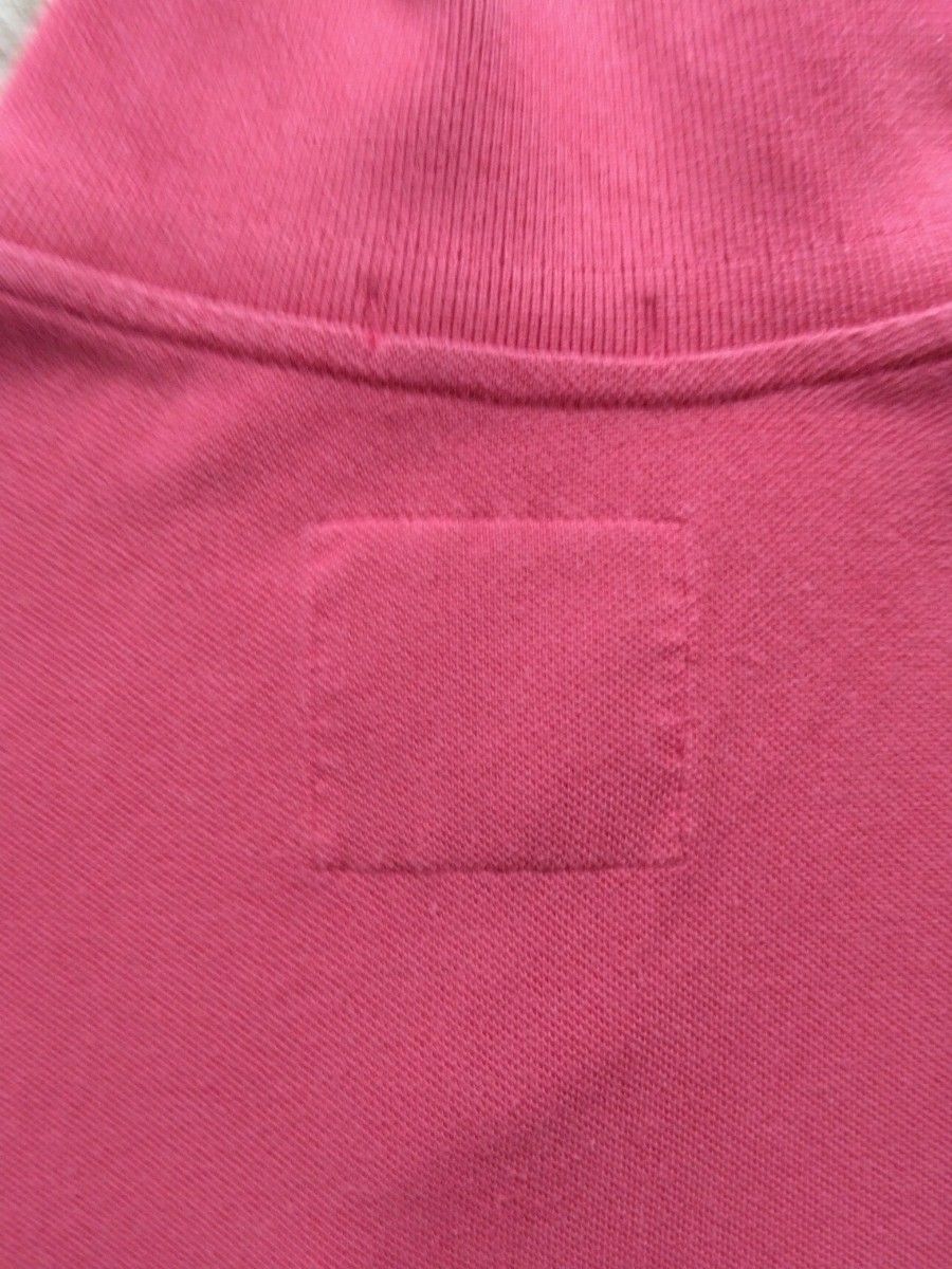 ★アバクロンビー＆フィッチ★Abercrombie & Fitch　アバクロ　半袖ポロシャツ　赤　サイズM　メンズ　USED
