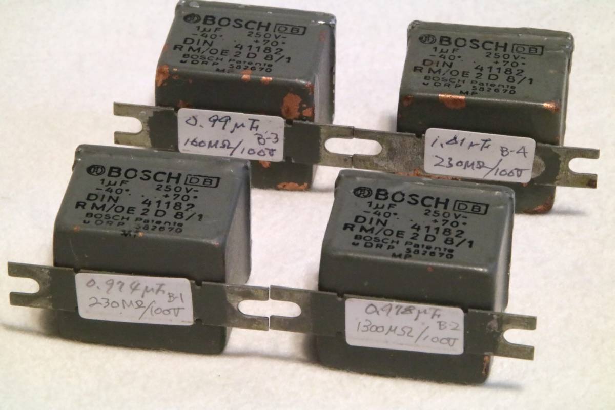 BOSCH 1uF/250VDC MPコンデンサー 未使用品４本　（B)　ボッシュ_画像3