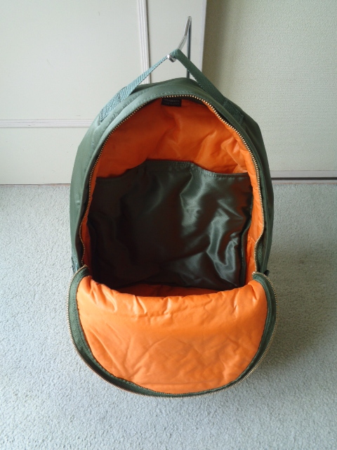 * new goods *PORTER* tongue car * Yoshida bag * backpack * sage green / orange * product number 622-76674*