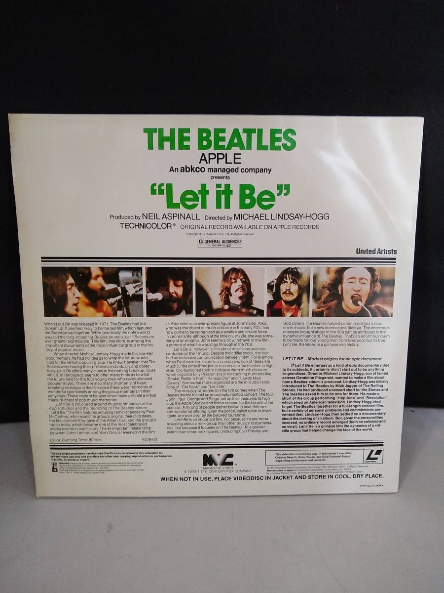 L8727 THE BEATLES ビートルズ Let it Be US盤の画像2