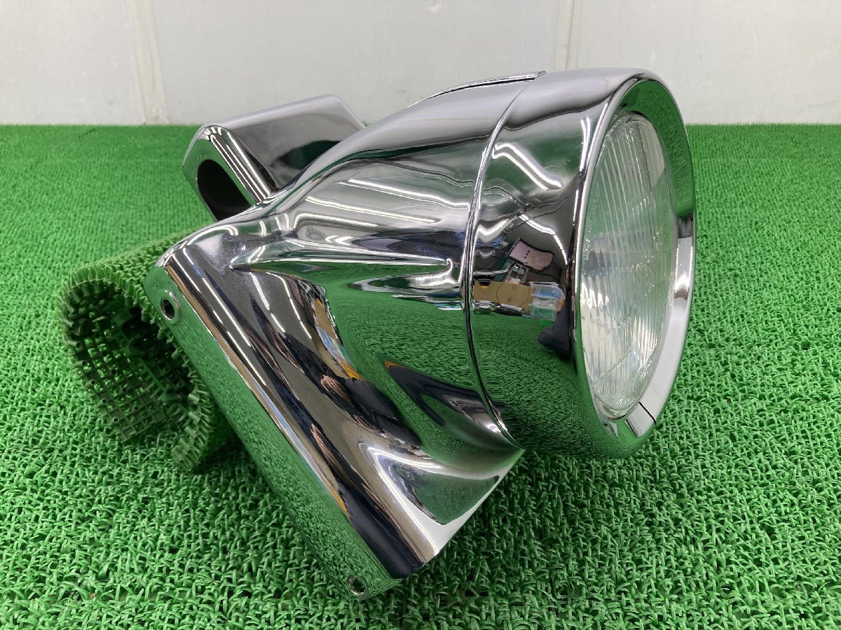  Softail head light Harley original used bike parts ultra rare f Ray totore inner cell cover chrome koke scratch less vehicle inspection "shaken" Genuine