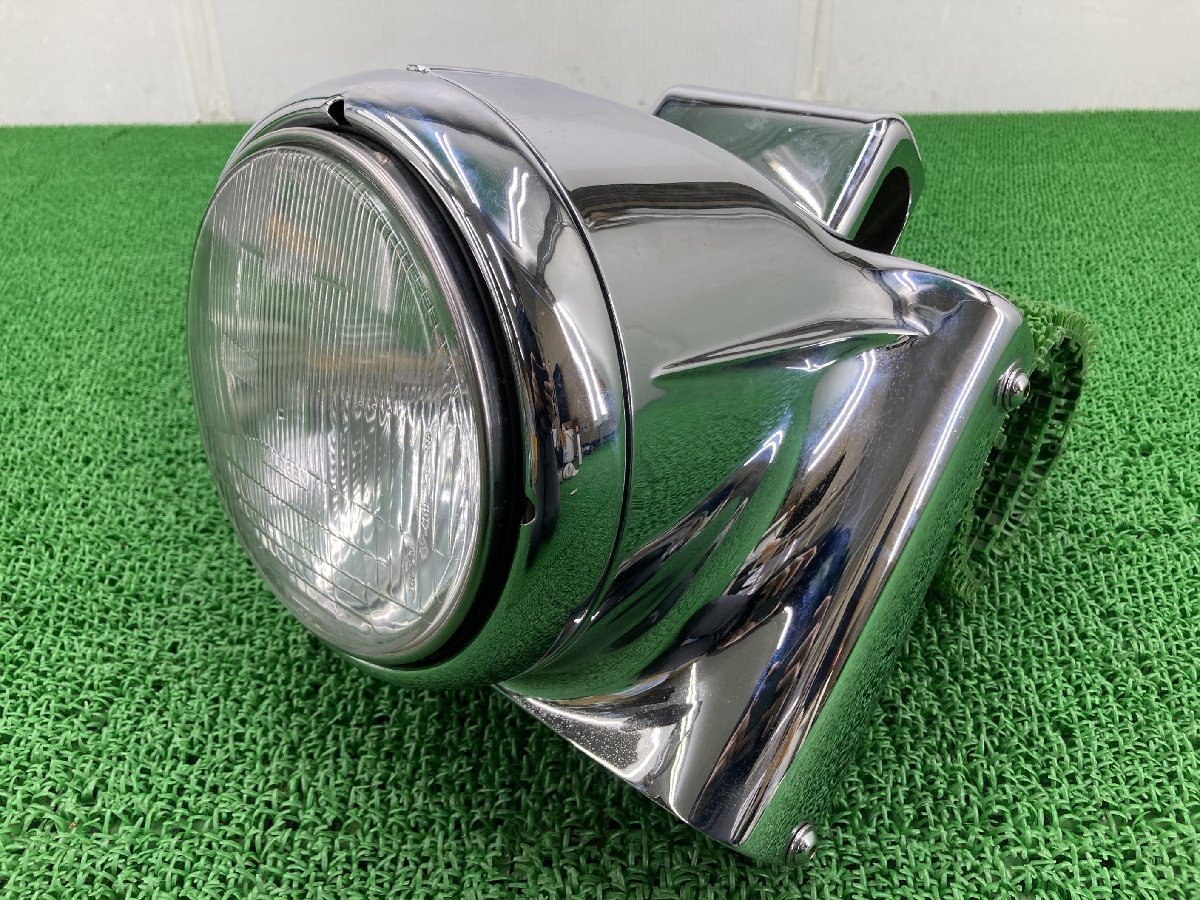  Softail head light Harley original used bike parts f Ray totore inner cell cover chrome koke scratch less no cracking chipping FLST