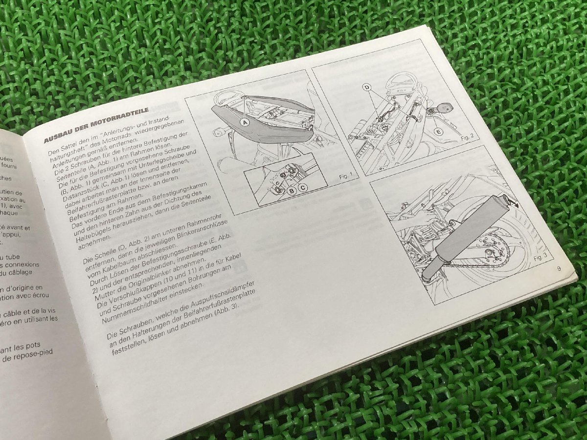 取扱説明書 ドゥカティ 正規 中古 バイク 整備書 ST サイドバッグ取り付け 913.7.039.6A 英語 イタリア語 フランス語 車検 整備情報_913.7.039.7A