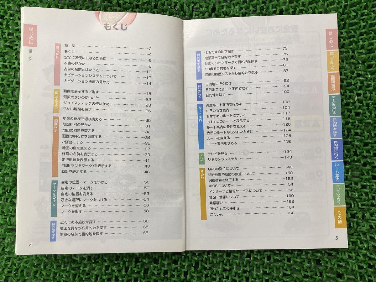 ナビゲーションシステム 取扱説明書 ホンダ 正規 中古 バイク 整備書 VICS HONDA 自動車用ナビ 車検 整備情報_取扱説明書