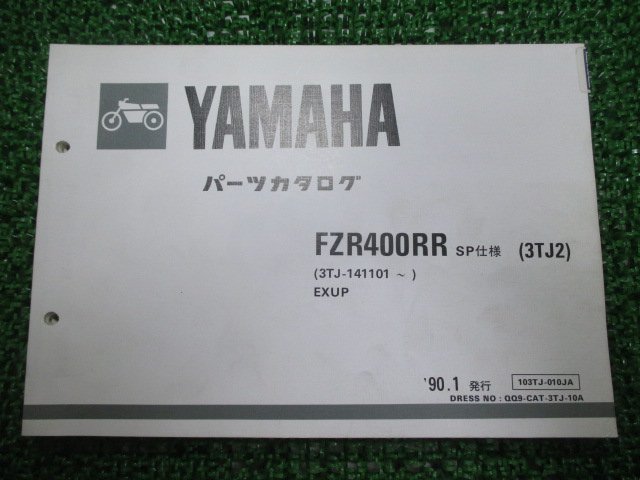 FZR400RR SP パーツリスト 11版 ヤマハ 正規 中古 バイク 整備書 3TJ2 3TJ-141101～ EXUP GN 車検 パーツカタログ 整備書_お届け商品は写真に写っている物で全てです