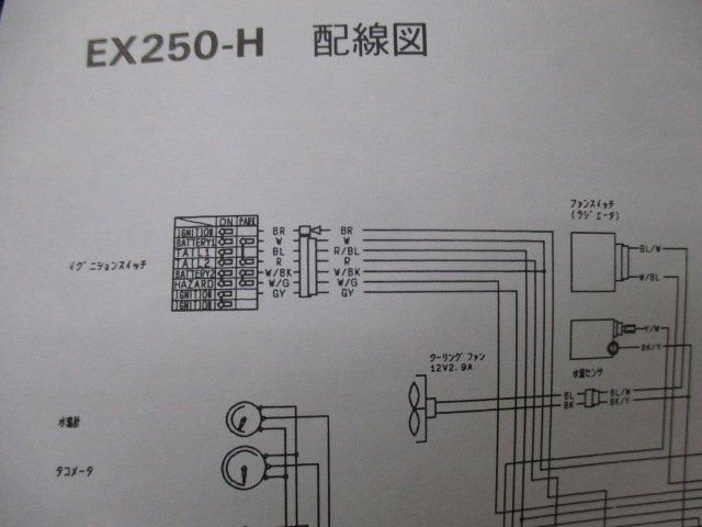ZZ-R250 取扱説明書 1版 カワサキ 正規 中古 バイク 整備書 配線図有り EX250-H5 Ke 車検 整備情報の画像3