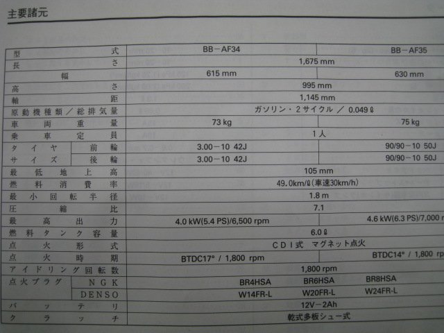 ライブディオS ZX 取扱説明書 ホンダ 正規 中古 バイク 整備書 AF34 AF35 GBL LiveDioS ZX dr 車検 整備情報_00X30-GBL-6601