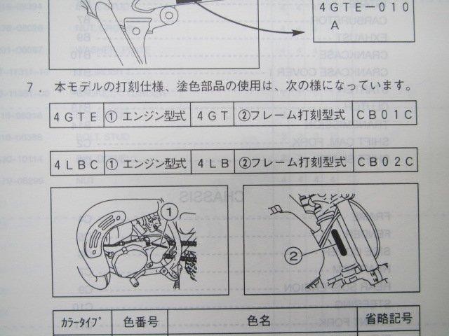 YZ80 LW パーツリスト 1版 ヤマハ 正規 中古 バイク 整備書 4GTE 4LBC CB01C CB02C整備に役立ちます No 車検 パーツカタログ 整備書_4GT-28198-19-E1