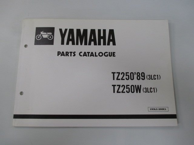 TZ250 TZ250W パーツリスト 1版 ヤマハ 正規 中古 バイク 整備書 英語版 3LC1 Li 車検 パーツカタログ 整備書_お届け商品は写真に写っている物で全てです