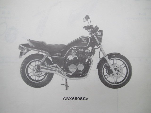 CBX650SC パーツリスト 1版 ホンダ 正規 中古 バイク 整備書 RC13 整備に役立ちます 2 車検 パーツカタログ 整備書_ME5