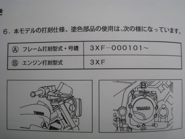 FZX750 パーツリスト 1版 ヤマハ 正規 中古 バイク 整備書 3XF1 3XF-000101～ Uv 車検 パーツカタログ 整備書_3XF-28198-10-J1