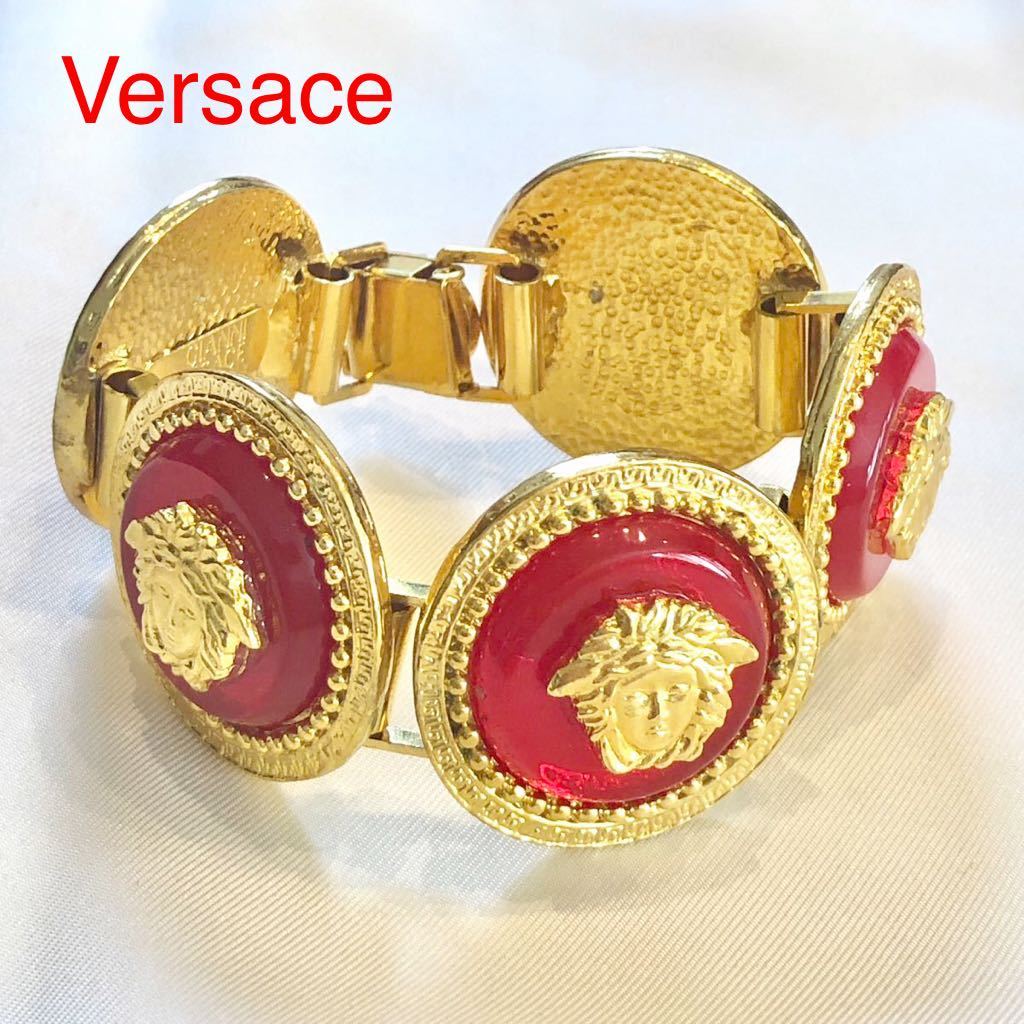 Versace ヴェルサーチ ブレスレット ゴールド風 メデューサロゴ