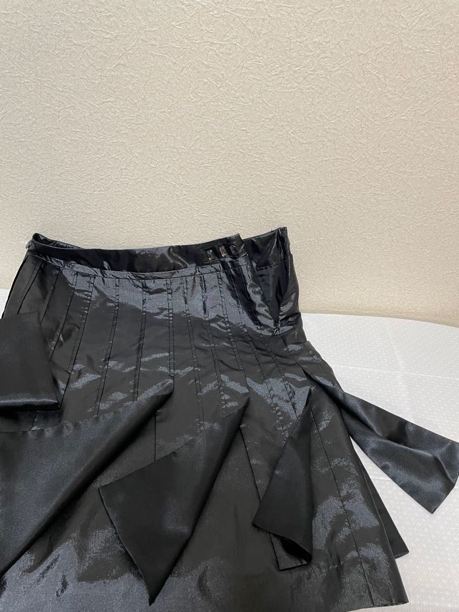 ELE TRA  エルトラ　リツコカトウ プリーツパネルスカート ブラック　日本製　デザイナー