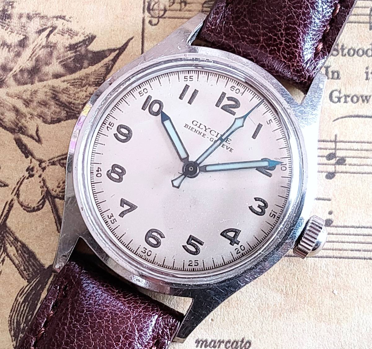 超希少 グリシン/GLYCINE/軍用時計/グライシン/手巻/メンズ 超希少 グリシン/GLYCINE/軍用時計/グライシン/手巻/メンズ