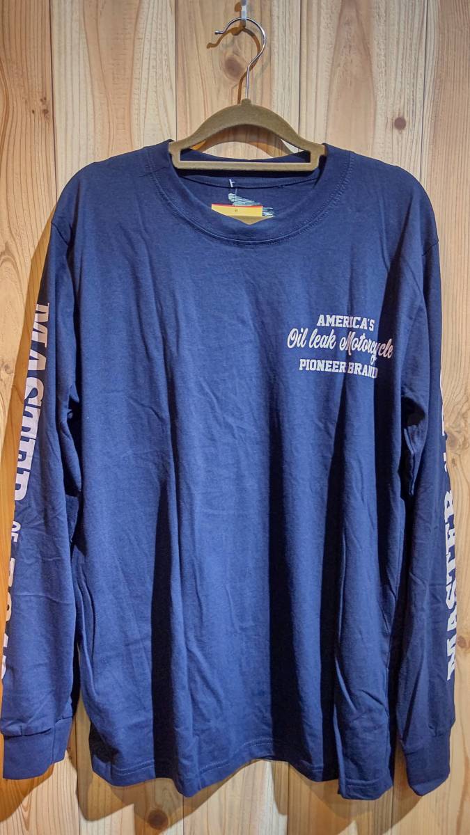 オイルリーク（Oil Leak）・Ｍサイズ・バイカー系ロングＴシャツ・新品・入荷・黒・激安超特価・④_画像3